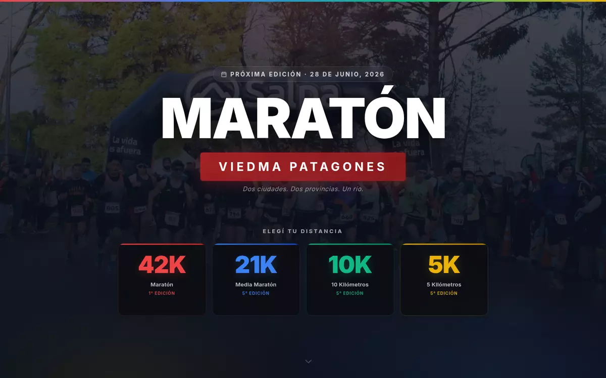 Captura de Maratón Viedma Patagones